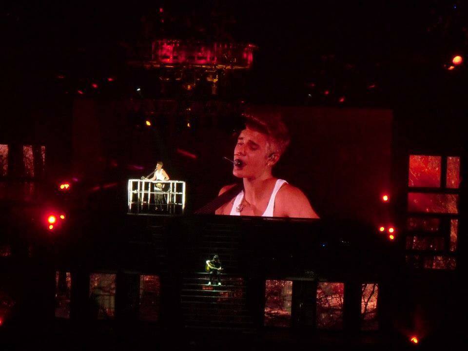 Beiber at his 2013 Believe tour