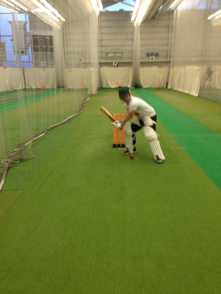 This shot was fortunately stopped by the net, who knows where it may have landed