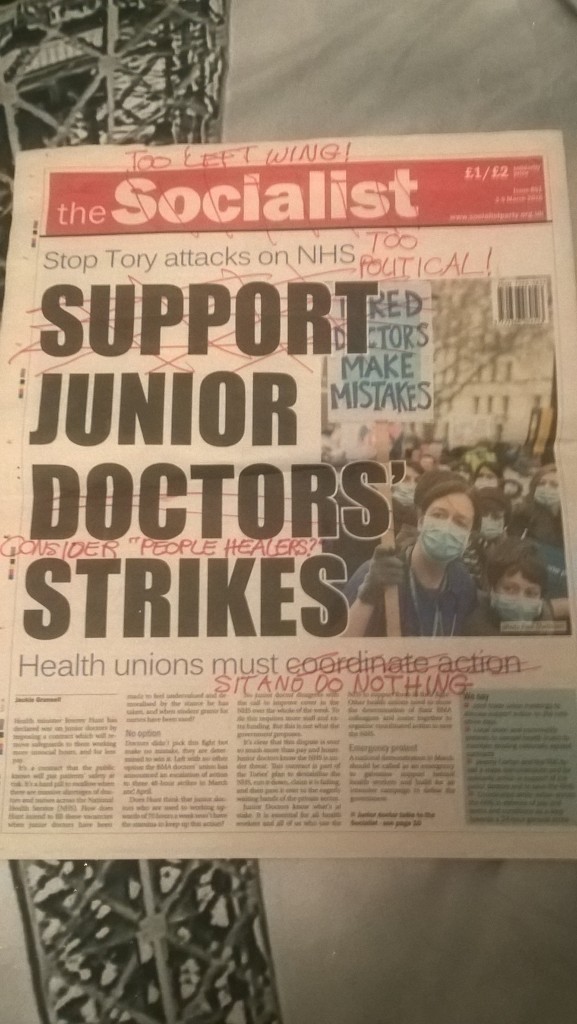The use of the terms "support" and "strikes" might be offensive to some students...