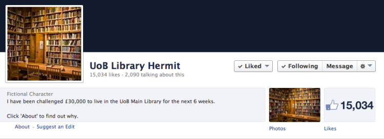 library hermit
