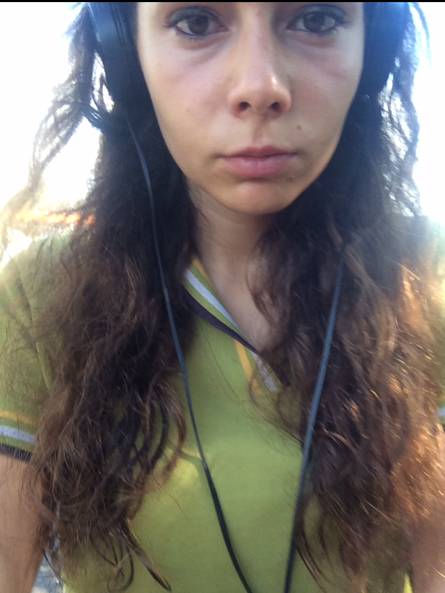 Grumpy me on my way to work