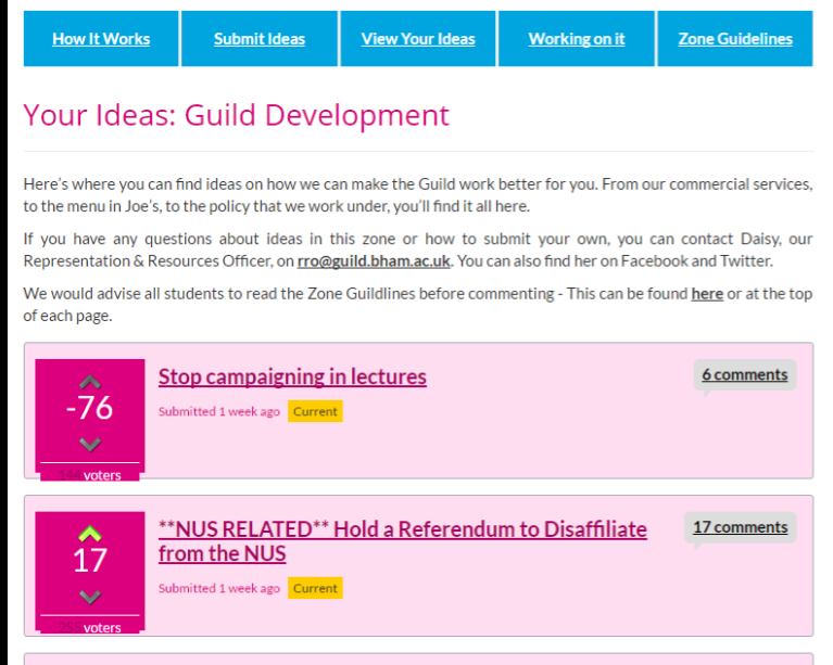 The option to vote for a referendum apparently closes Friday