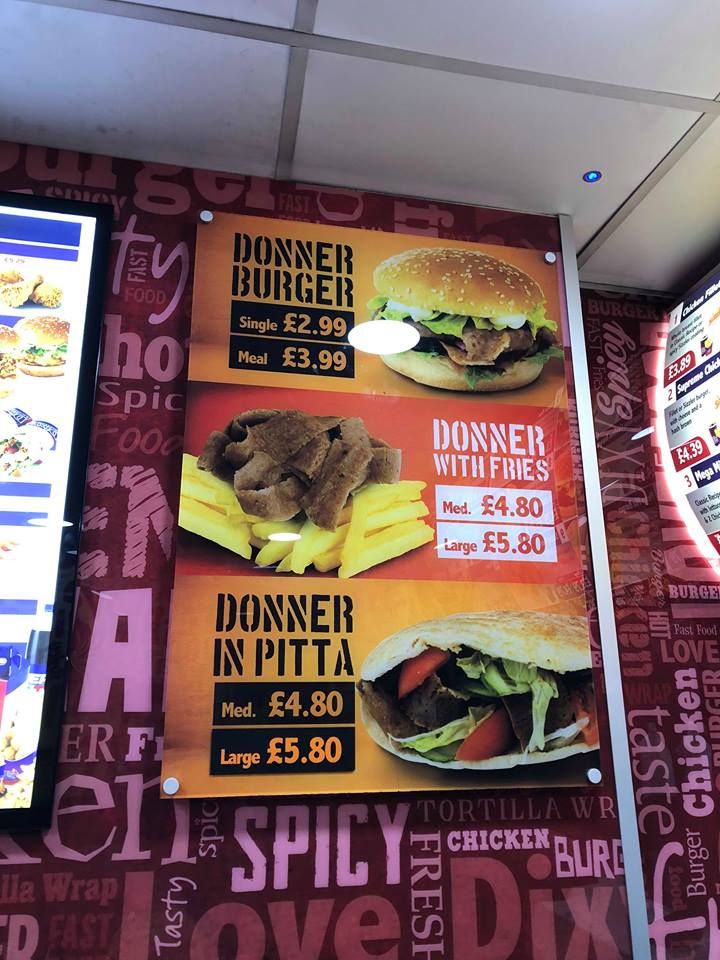 Image may contain: Text, Flyer, Paper, Brochure, Poster, Advertisement, Burger, Food