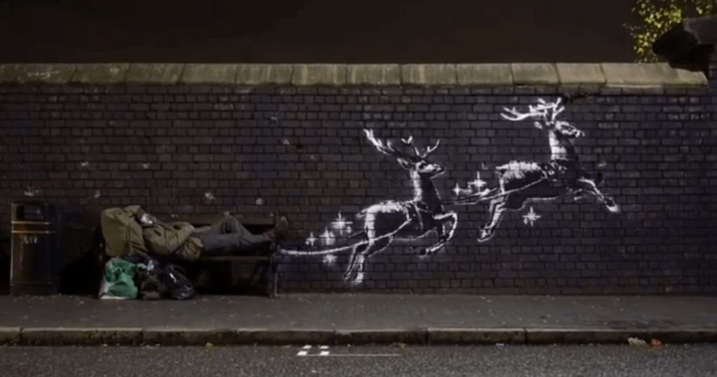 Image may contain: Graffiti, Mammal, Animal, Horse, Brick