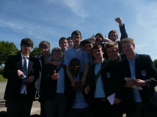 We all seemed pretty happy, although this was our last day.