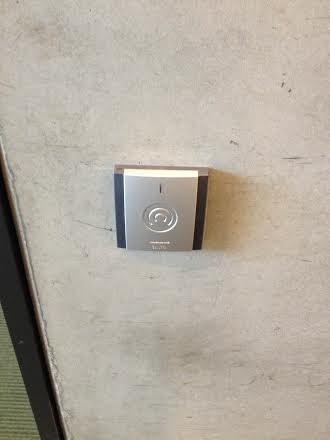 Access to the new building after 9pm will be granted by scanning your student card at these points