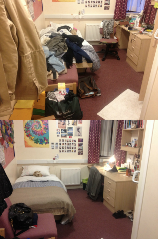 I never realised how comfortable my bed could look. Or that it was even there. Same with the chair.