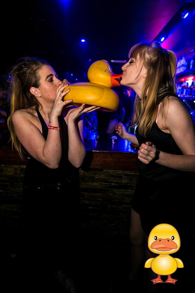 2 girls 1 duck