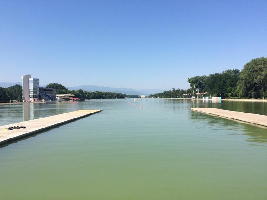The training lake in Bulgaria