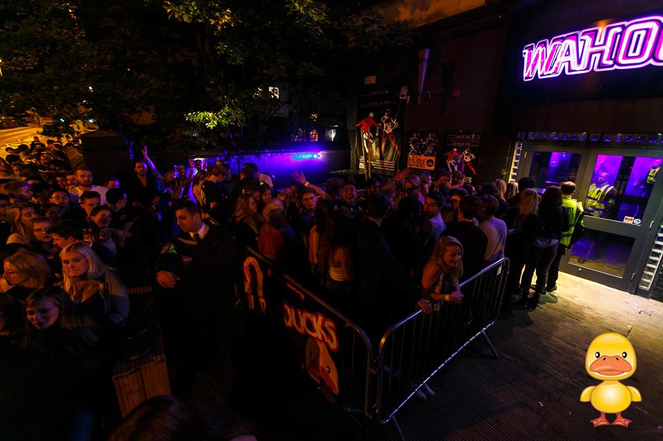 The party starts in the queue