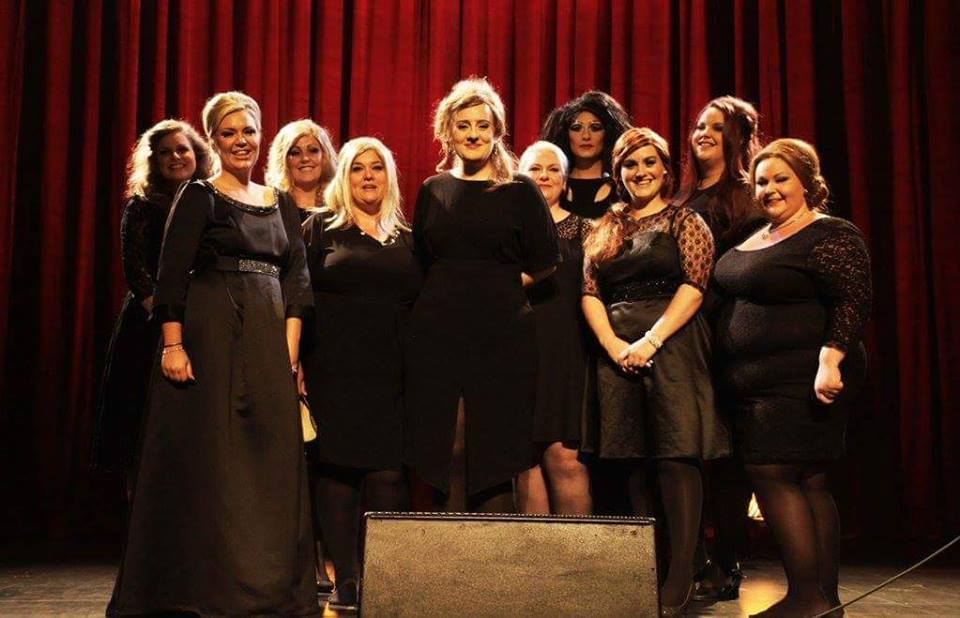 Sarah meeting Adele whilst performing as her.