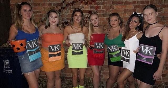 Image may contain: People, Shorts, Smile, Face, Brick, Skirt, Dress, Woman, Female, Girl, Blonde, Kid, Child, Teen, Human, Person, Apparel, Clothing