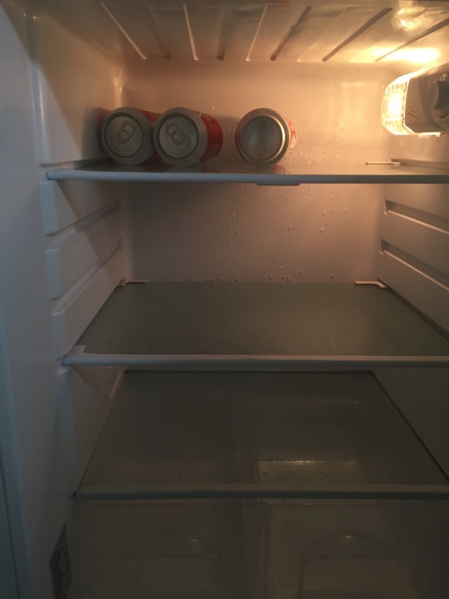 There was definitely food in here before