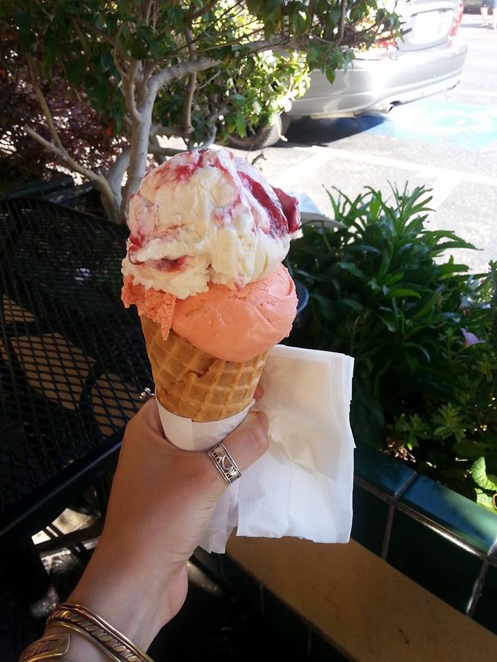 Look how big this ice cream is!