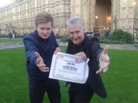 Lembit made me strike this pose I swear.