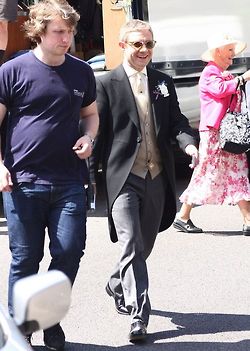Martin Freeman in wedding gear