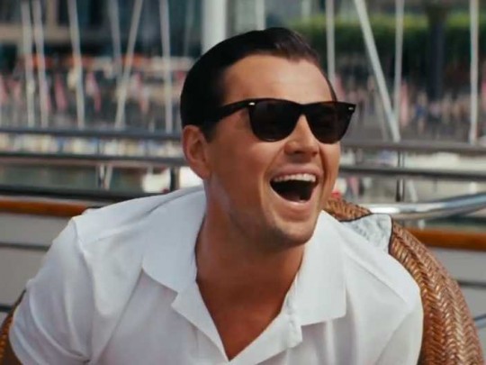 Leo Di Caprio in 'The Wolf of Wall Street'