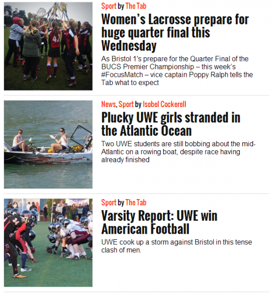 Our sports coverage combines match reports with big game previews and news updates