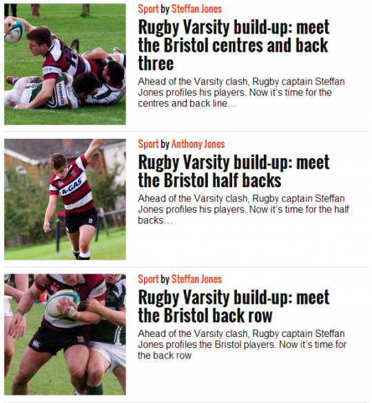 Extensive pre-game previews give all team members their time in the spotlight