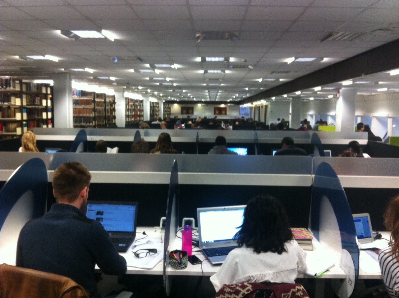 Friday. 10am. November. No spare desks.