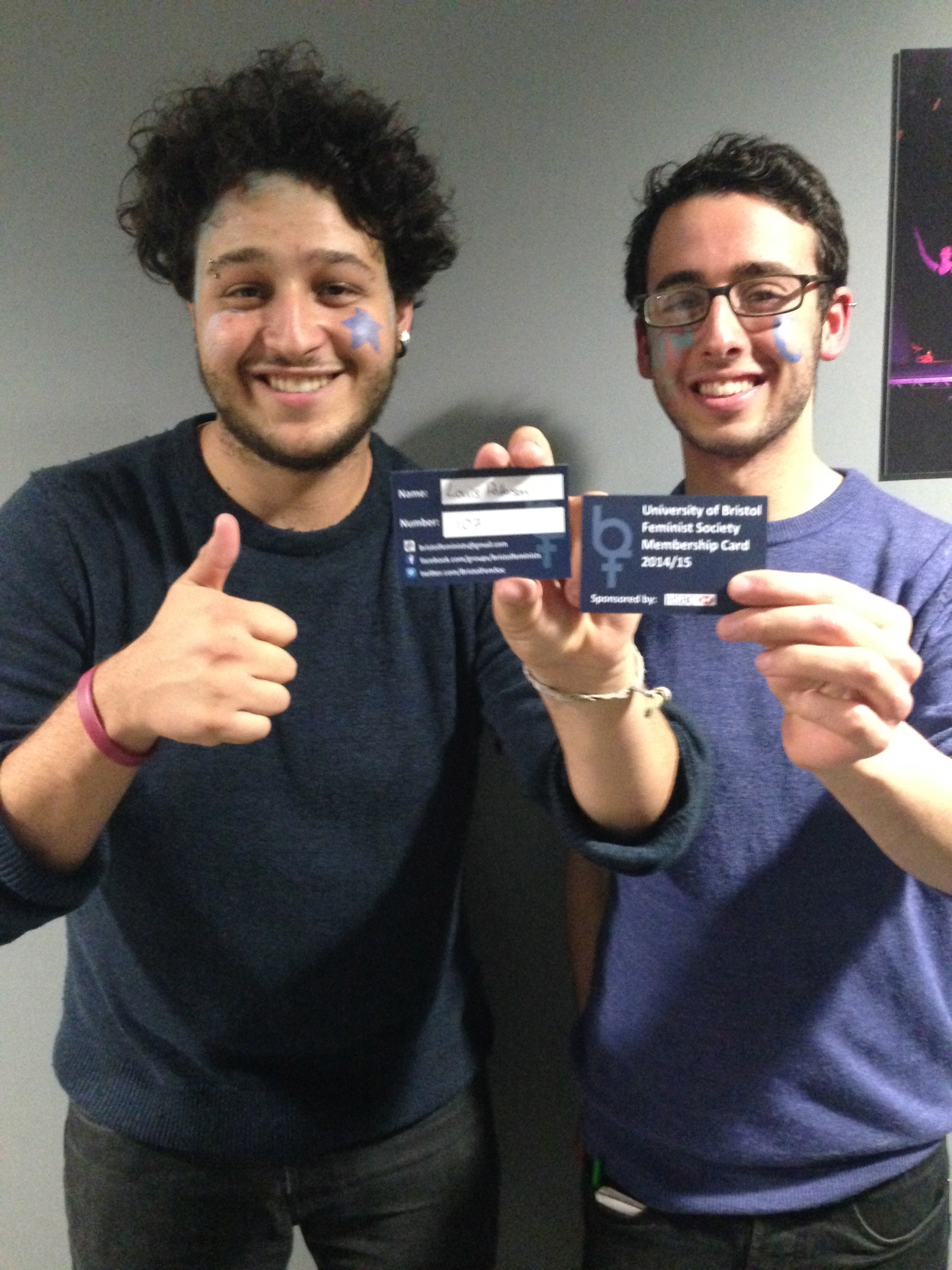 We ended the night with membership cards for Bristol FemSoc