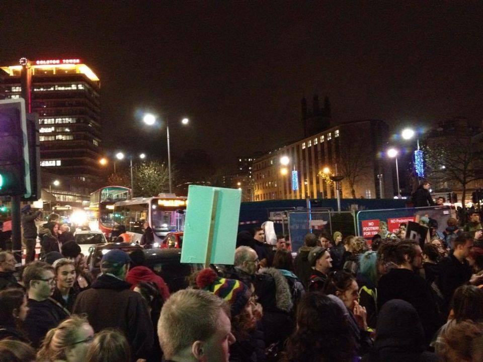 Park Street at roughly 8:15 last night