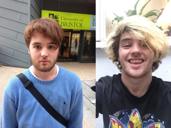 Conor on the day of the fire VS Now