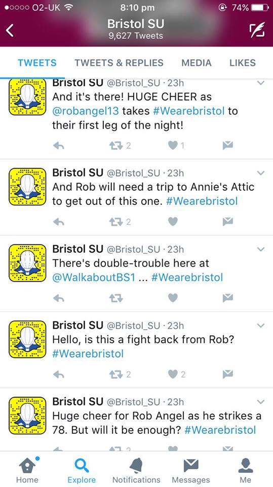 Last year the SU live tweeted the Varsity match as it happened