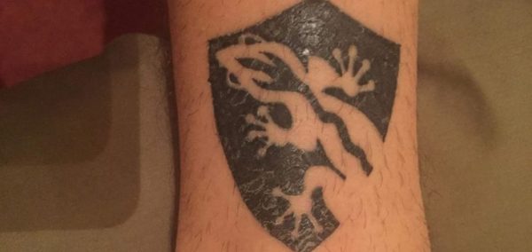 Image may contain: Human, Person, Tattoo, Skin