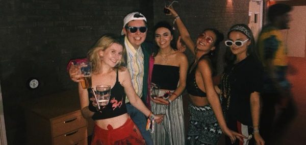 Image may contain: Photography, Portrait, Photo, Glasses, Vacation, Party, Smile, Face, Sunglasses, Accessories, Accessory, Skirt, Woman, Dress, Person, Female, Human, Apparel, Clothing