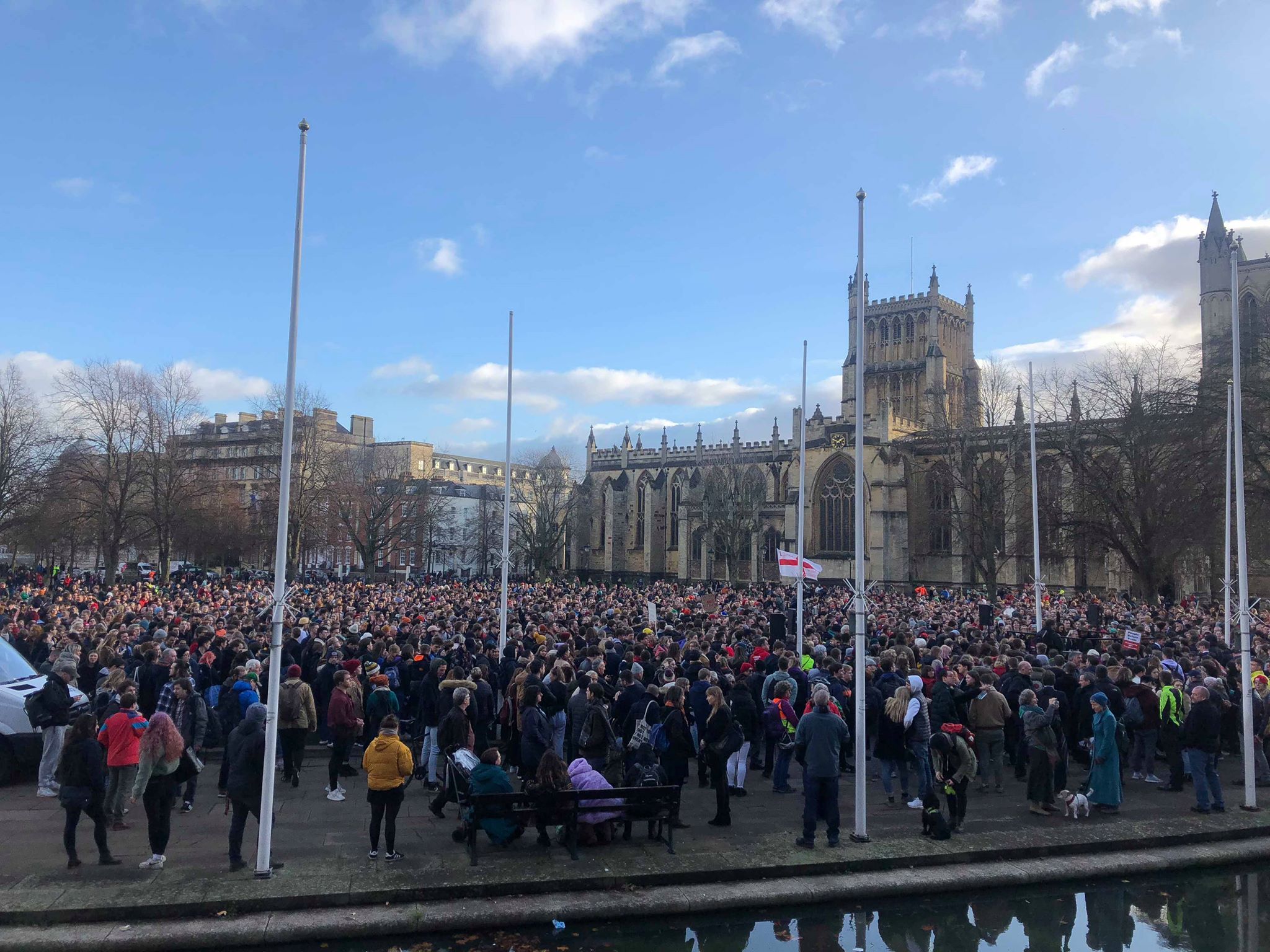 Image may contain: People, Crowd, Pedestrian, Architecture, Building, Downtown, Urban, Town, City, Human, Person