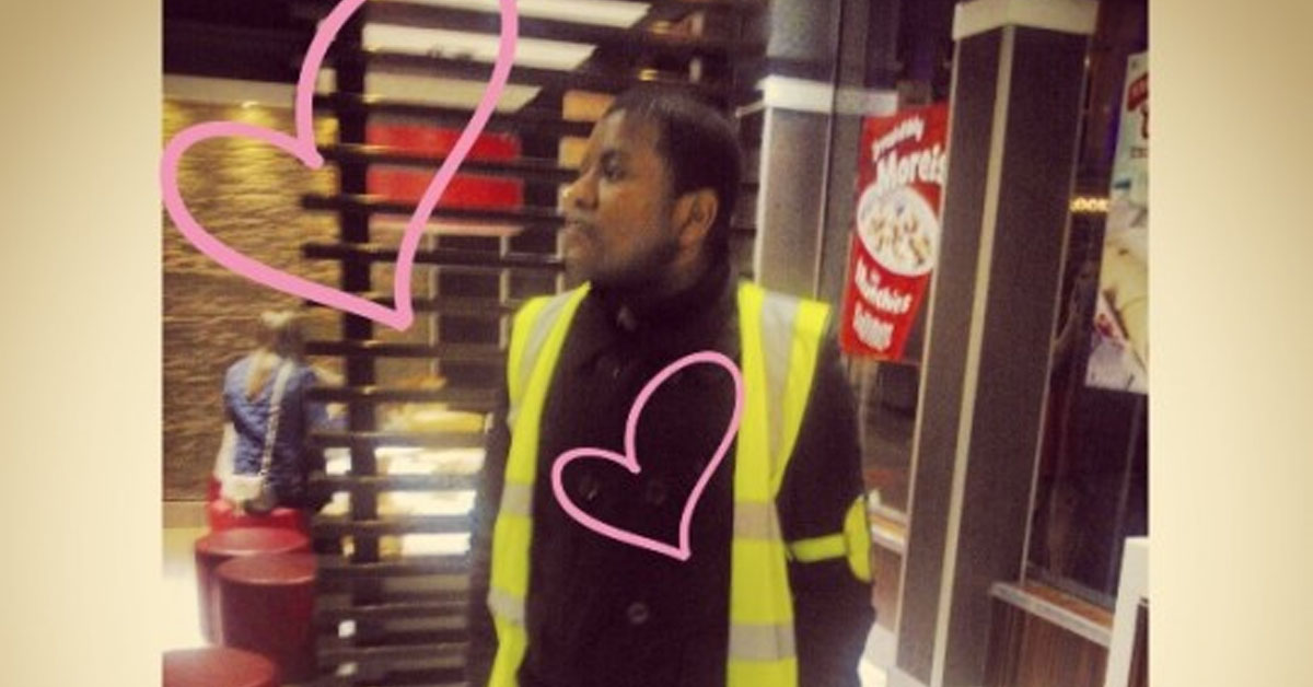 We asked the McDonald's bouncer for his Valentine's advice