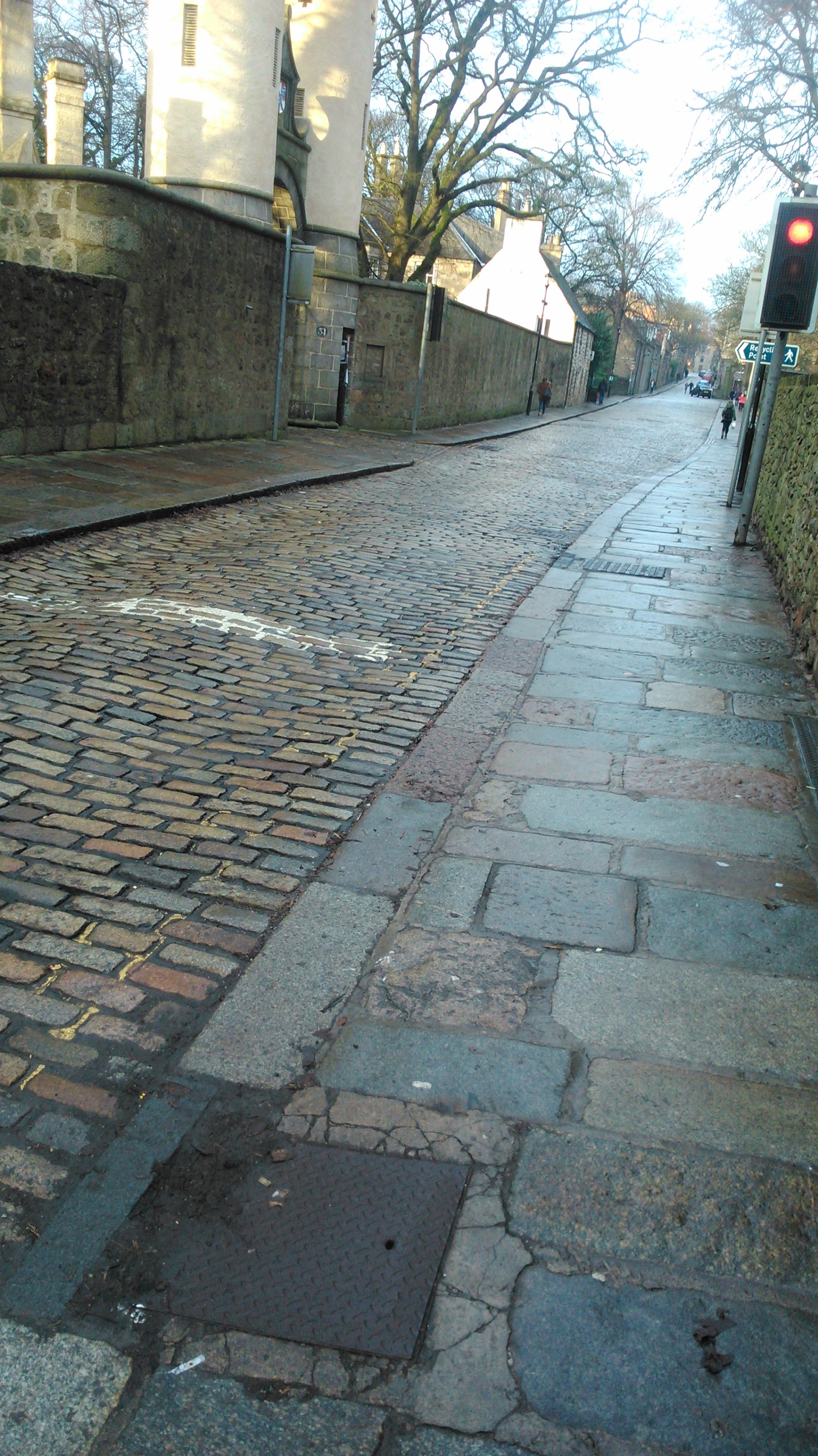 The grey stone road