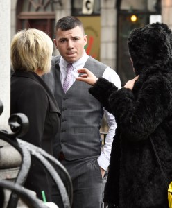*****COURT - NO BYLINE PLEASE***** Aberdeen Sheriff Court - soldier Scott Melvin (pictured) who bit off part of the ear of victim Peter Reid. Picture taken - Colin Rennie - August 19, 2015.