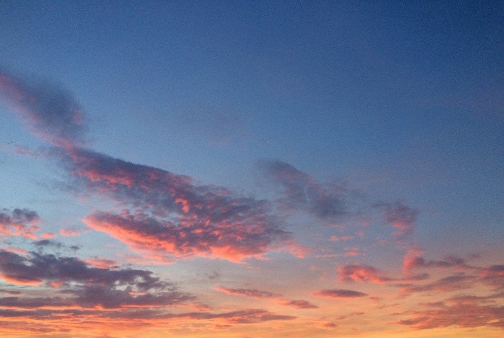 The sunsets sure are unbeatable