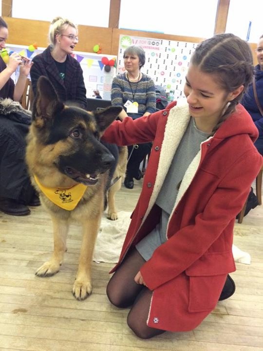 Me with a dog about my size