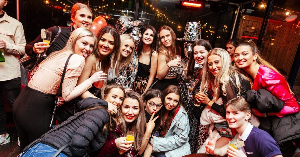 Image may contain: Club, Face, Night Life, Person, Human, Party