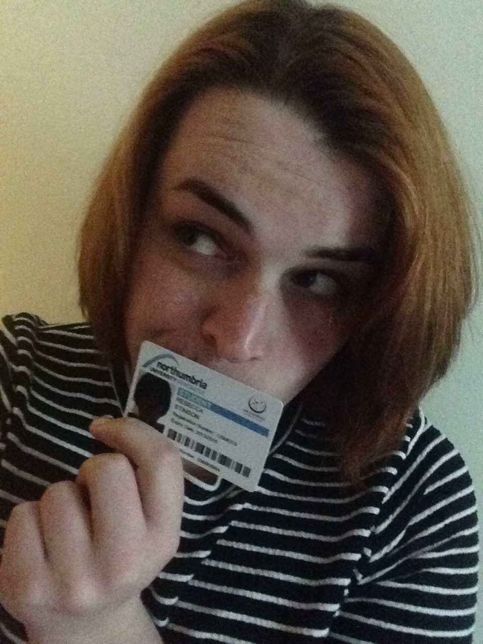 Oh dear! The pre-me photo on my card