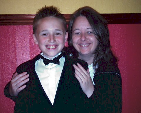 Donna O'Halloran with her son, David