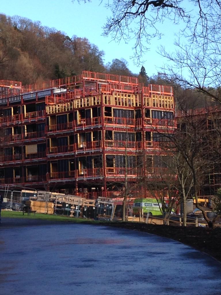 Stirling has replaced its modest accommodation with new high priced halls such as Willow and Beech court.