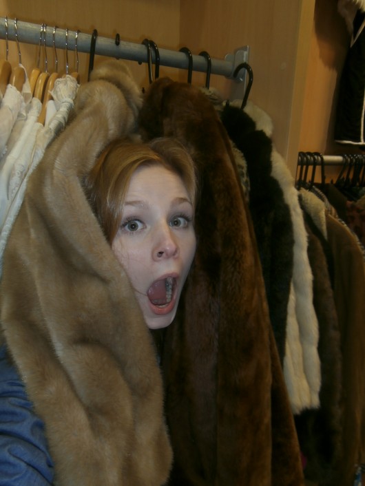Extreme charity shop Belfie