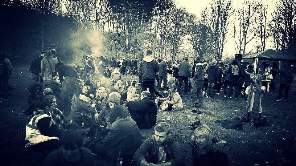 The crowd from the Rave Party From Hell
