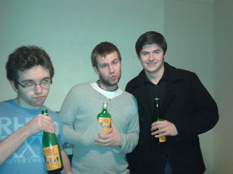 Standard Belfast pre-drink. Buckfast - the drink of monks