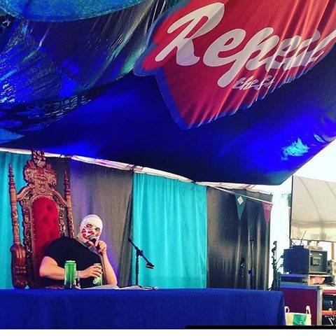 Blindboy is also Pro-Choice, seen here speaking at a #RepealThe8th convention