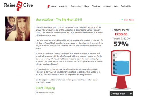 The Big Hitch Donations Page