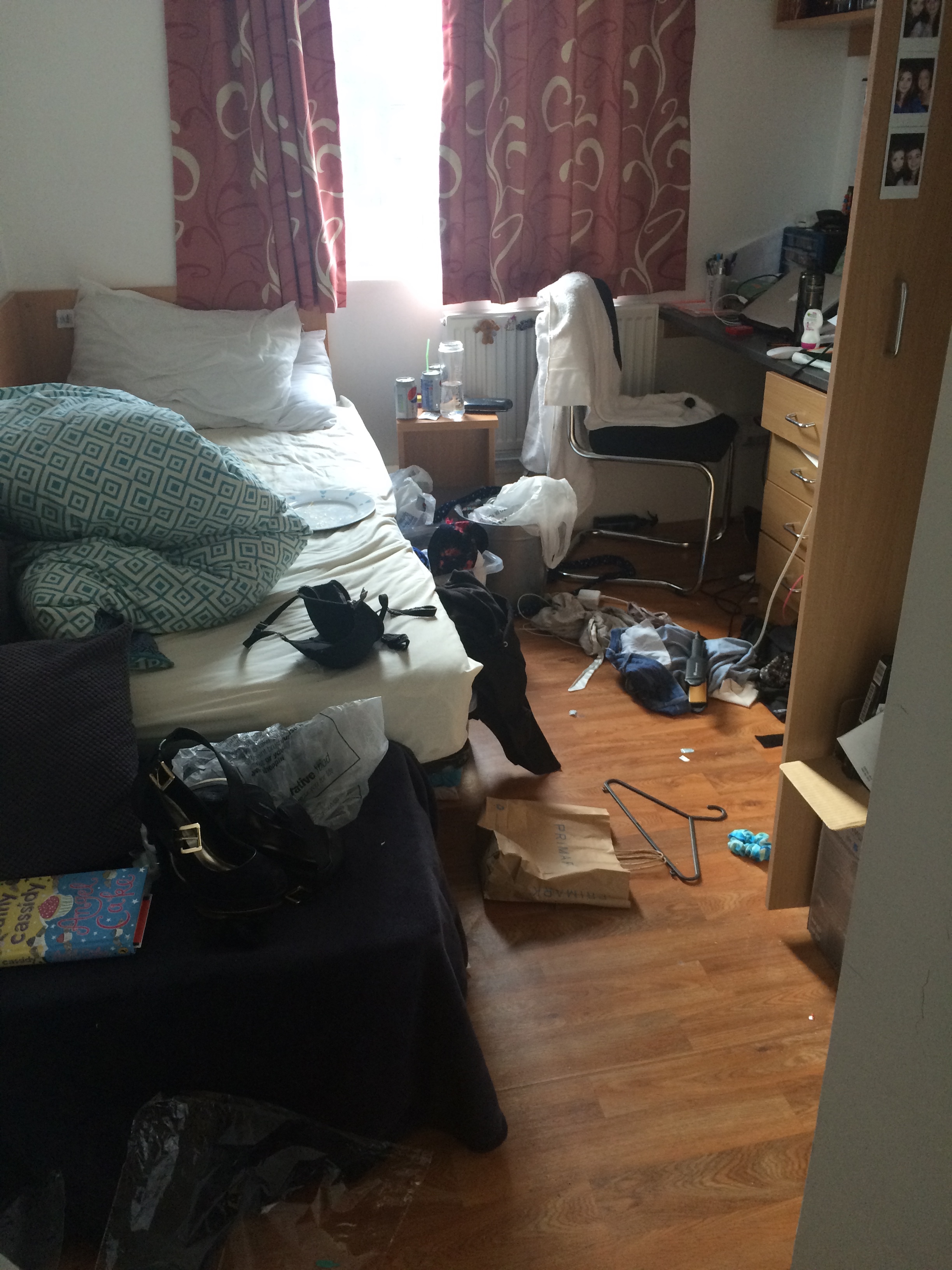 With no parents nagging you to tidy rooms can get pretty messy