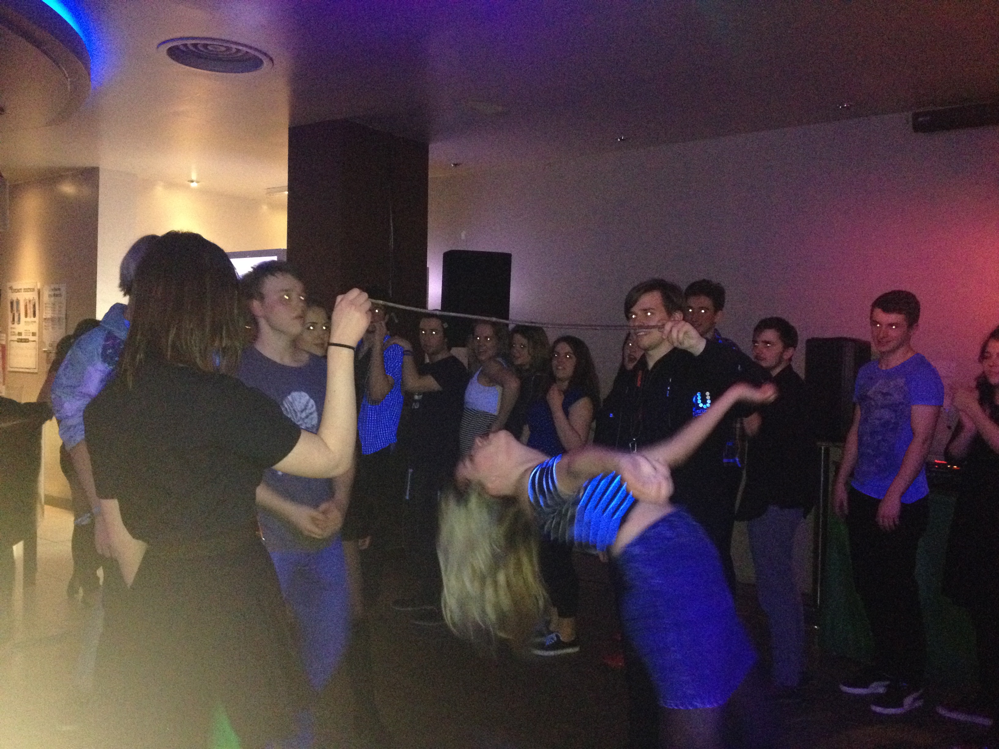 The limbo contest is always a highlight