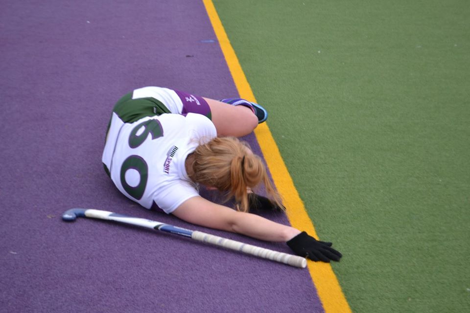 Collapsed, in your sports kit, with a 4 day long hangover once you land back home, believing that the only viable explanation is that you are near-death and will never drink again.