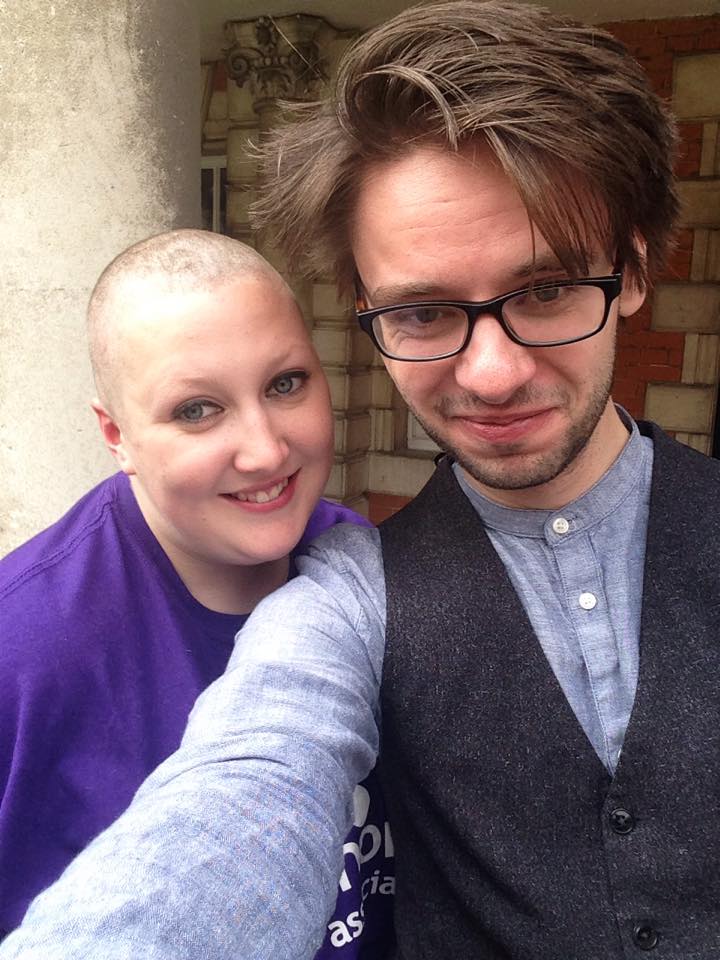 Dan and Abi taking the first of many selfies.