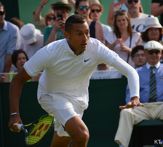 Wimbledon's bad boy: Kyrgios has ruffled the feathers of tennis traditionalists